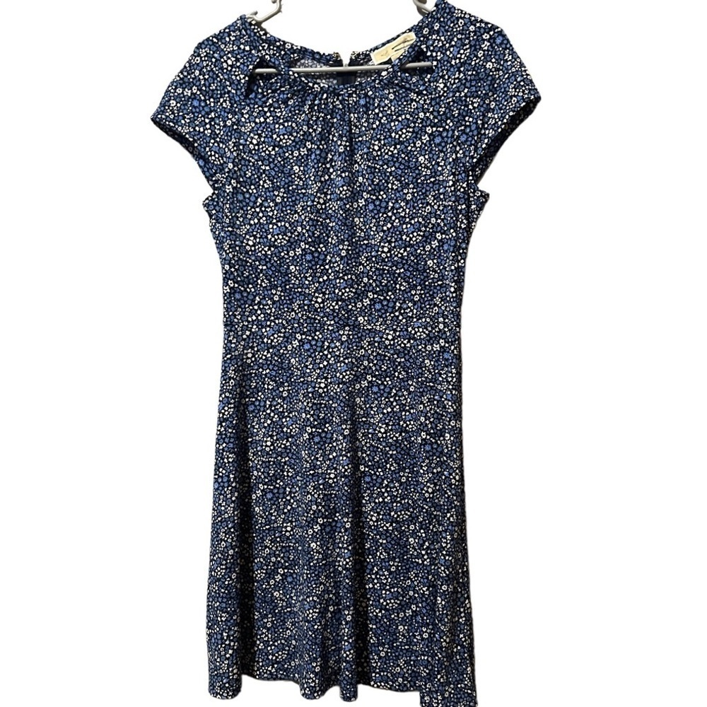 MICHAEL KORS blue floral dress short sleeve women’s size small